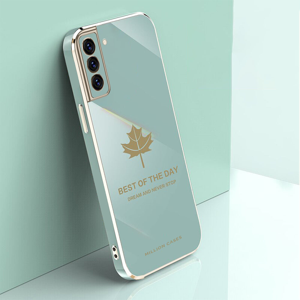 Galaxy Series Electroplating Mapple Leaf Soft Case