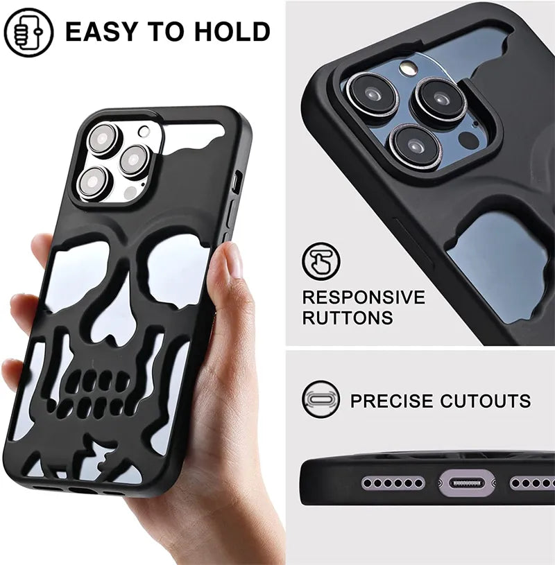 iPhone 13 Series Hollow Skull Design Case