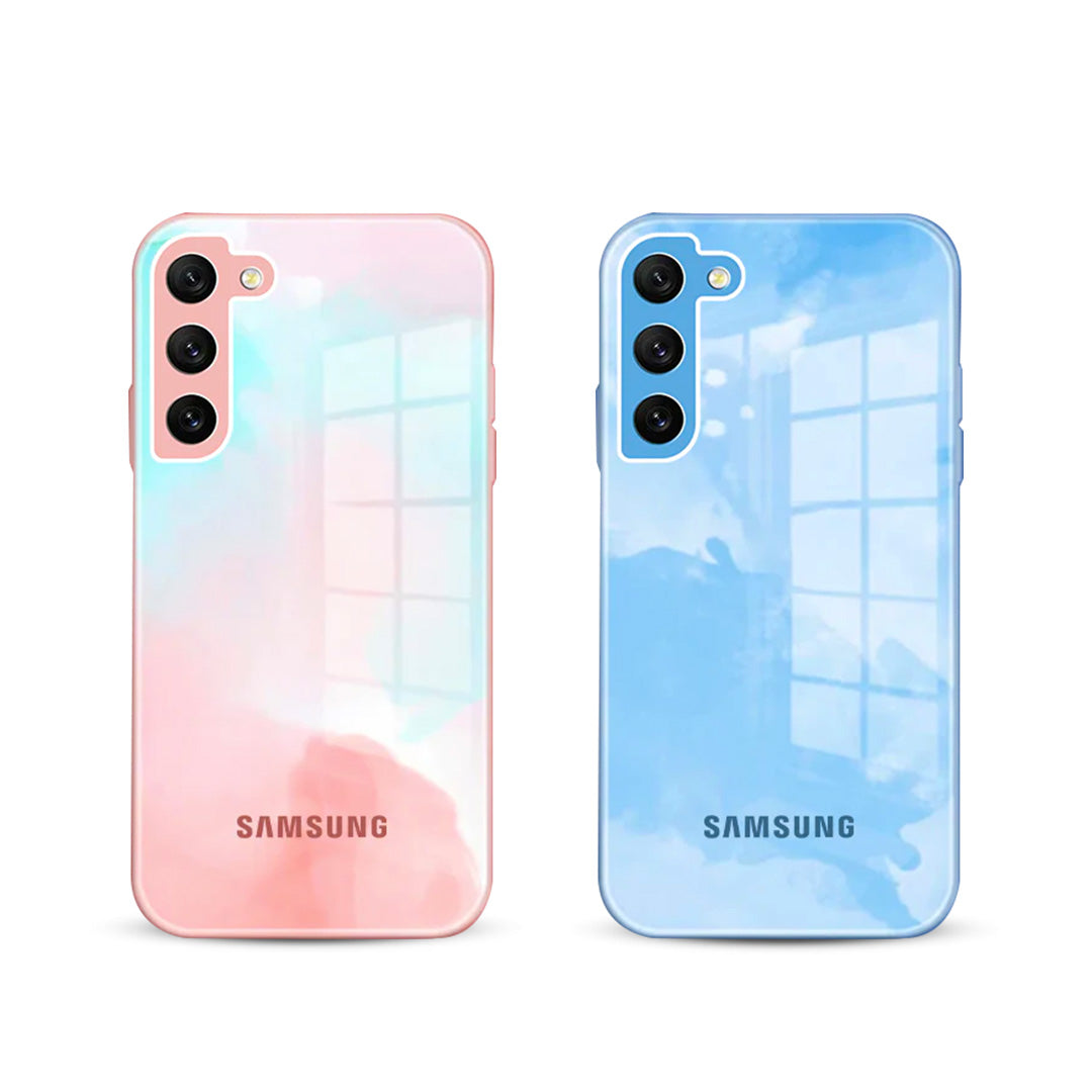 Galaxy S21 Plus Colorful Wave Glass Phone Case