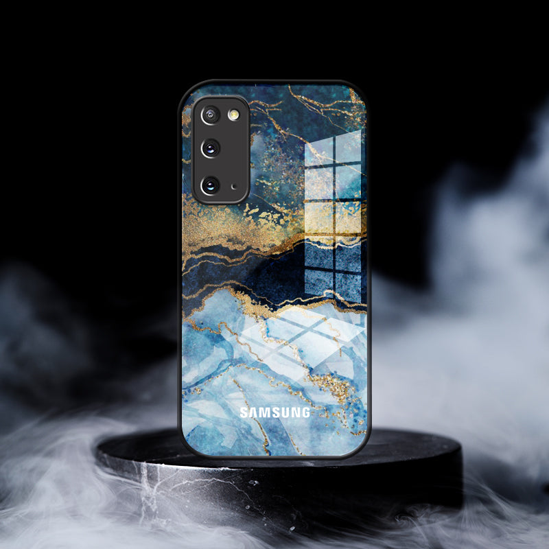 Dark Ocean Pattern Glass Case - Samsung