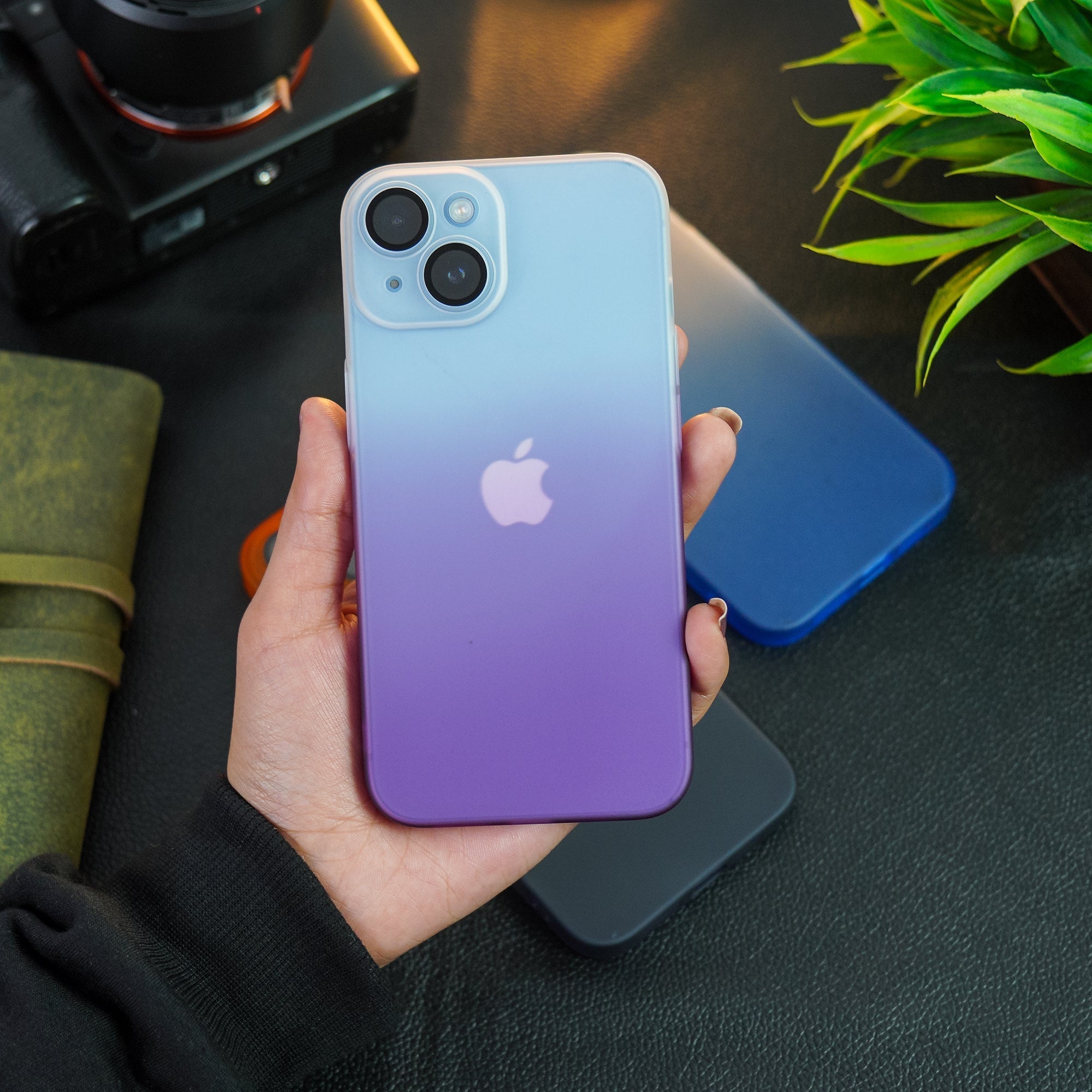 iPhone 14 Pro Frosted Matte Gradient Back Case