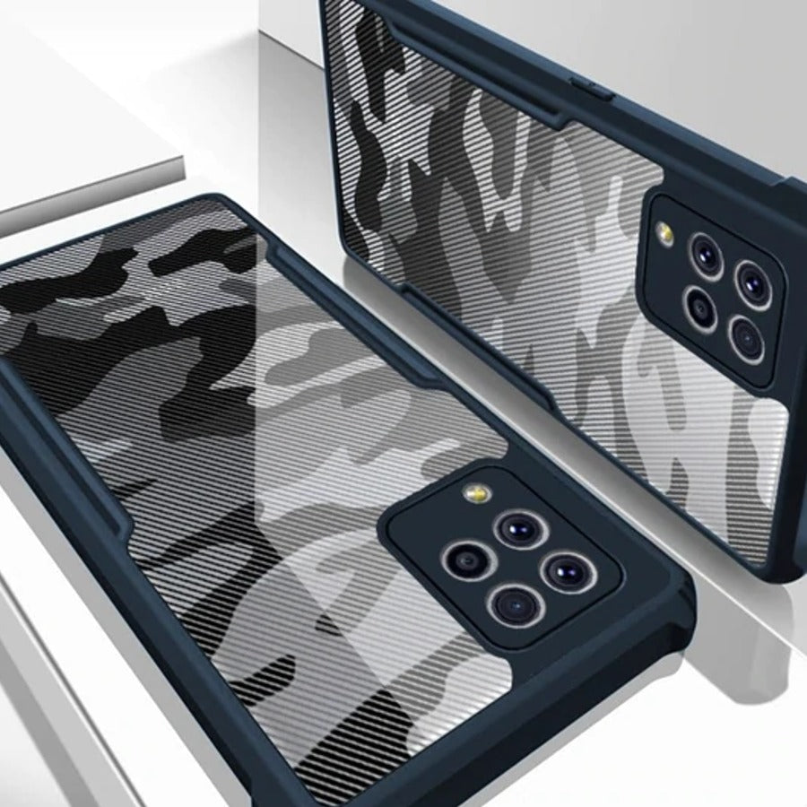 Galaxy F62 Transparent Camouflage Case