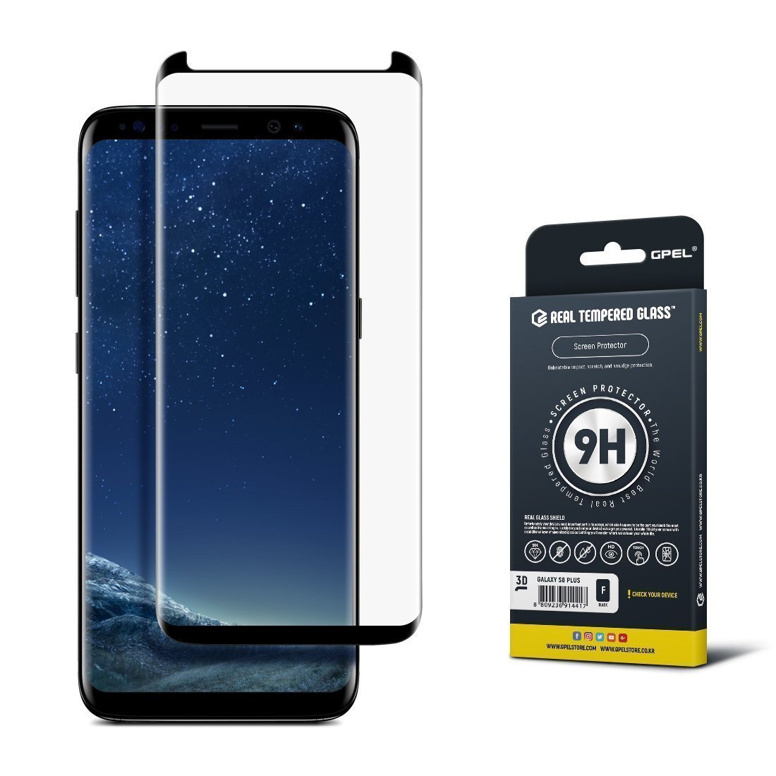 Galaxy S8 4D Cut Tempered Glass