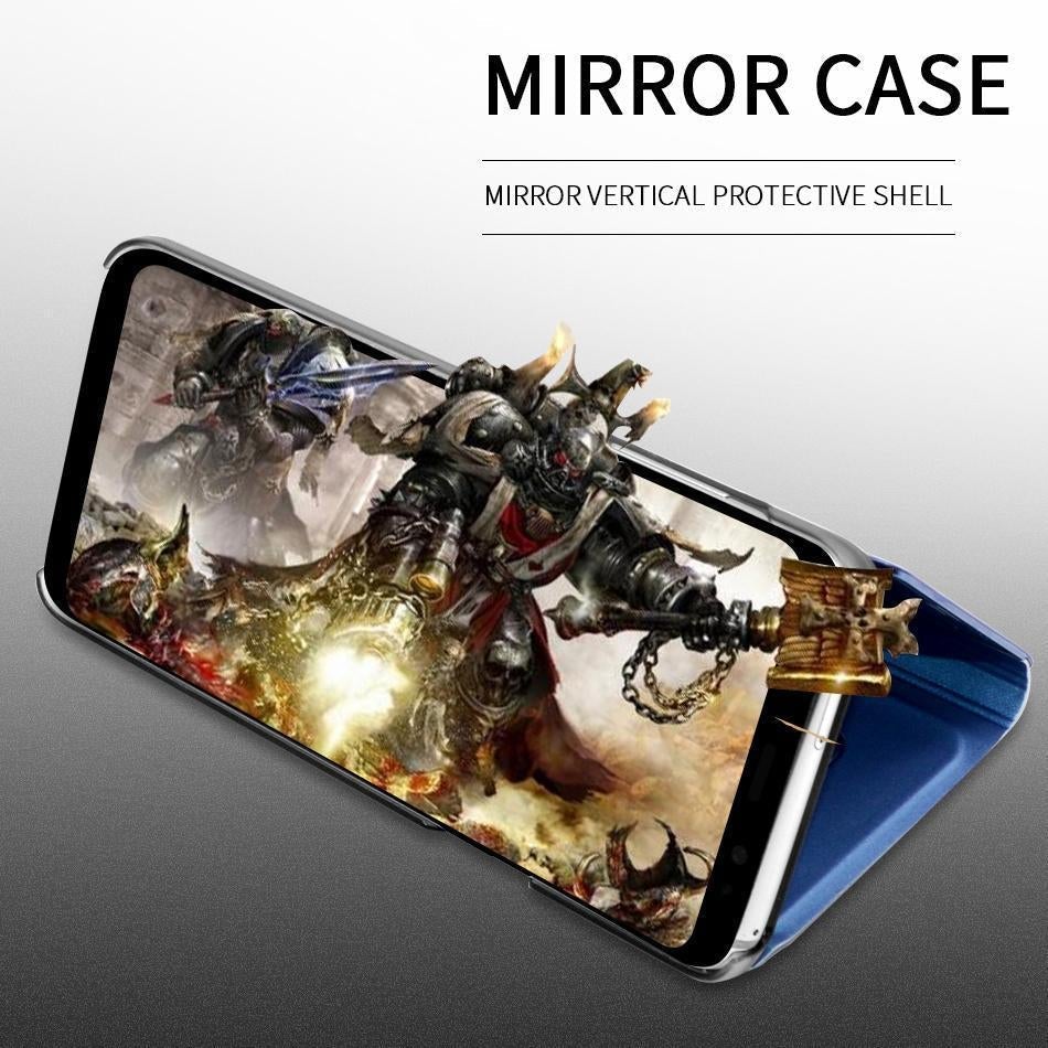 Galaxy M52 Mirror Clear View Flip Case