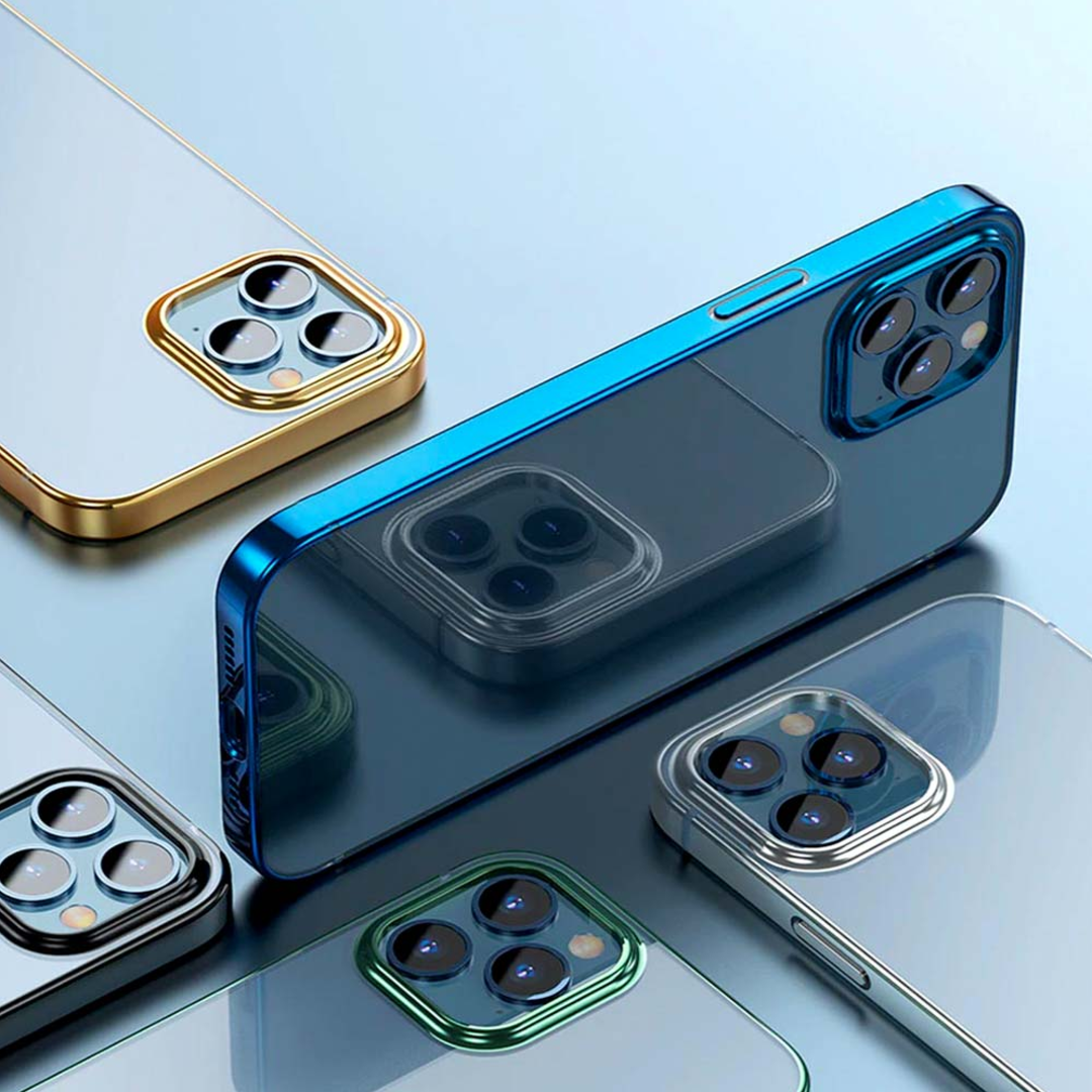 iPhone Series Transparent Plating Camera Protection Case