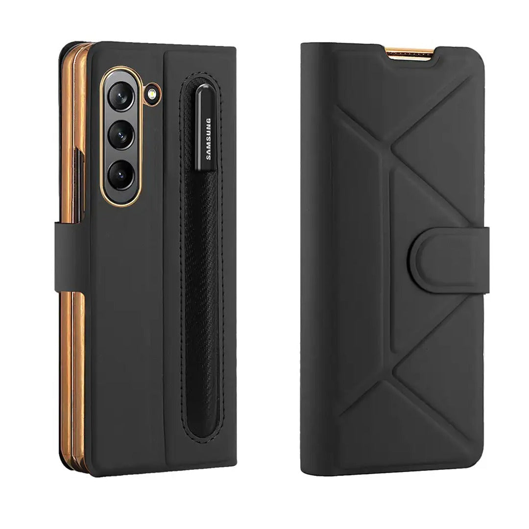 Galaxy Z Fold5 Premium Magnetic Fold Case with Pen Slot