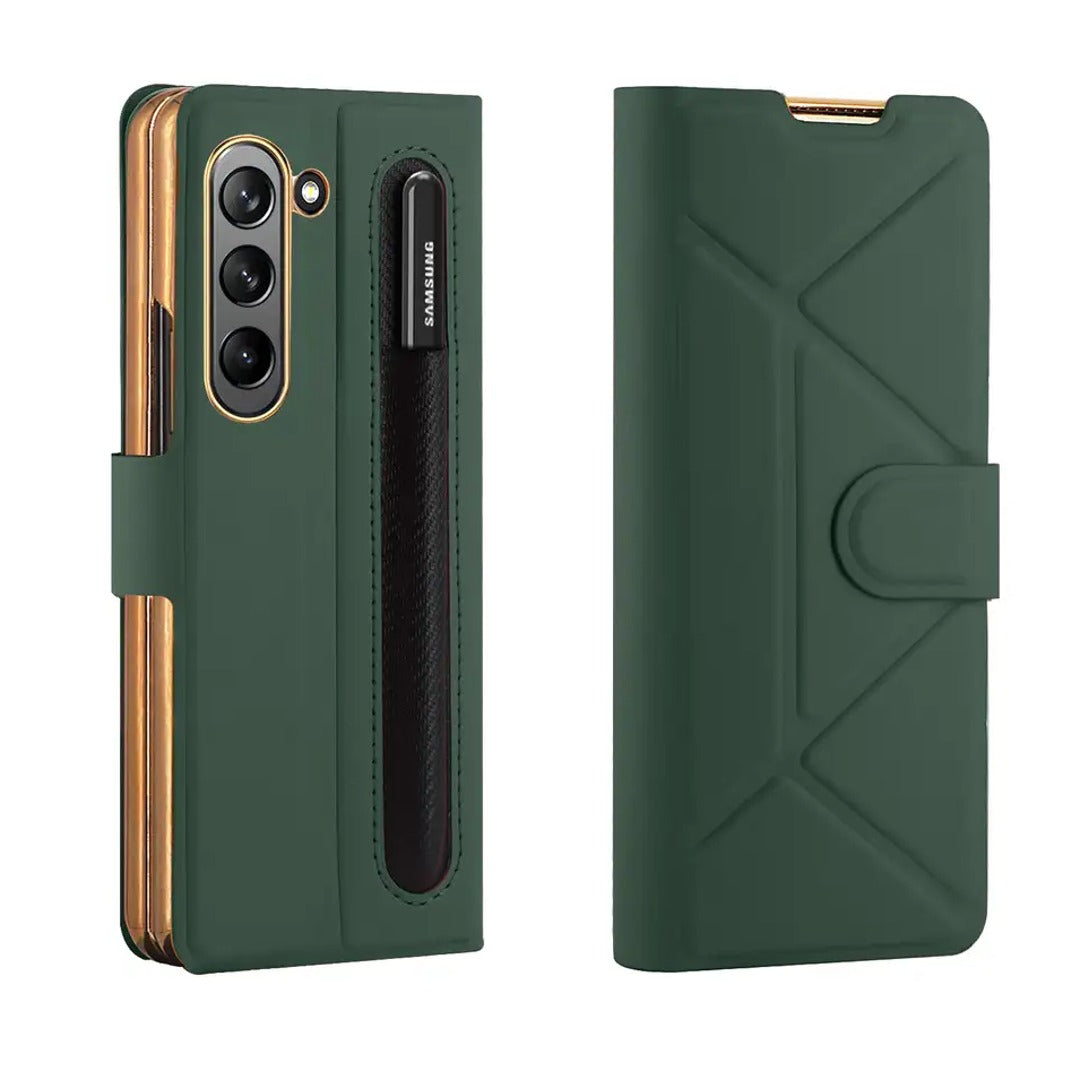 Galaxy Z Fold5 Premium Magnetic Fold Case with Pen Slot