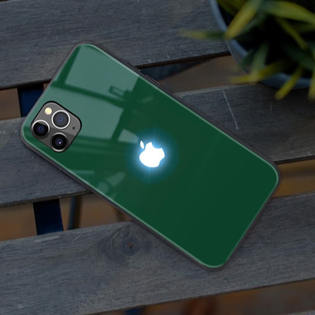 LED Logo Glass Back Case - iPhone