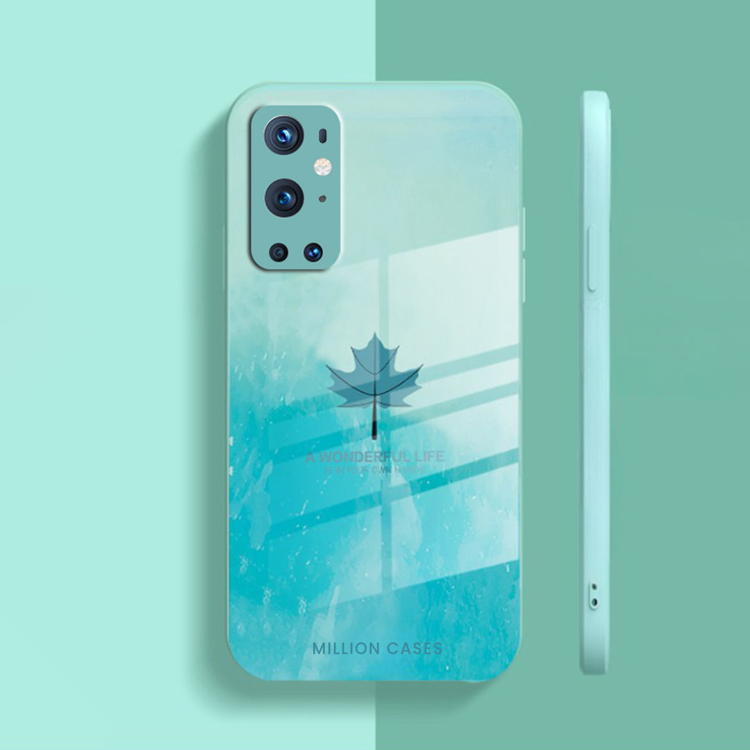 Watercolor Mapple Leaf Glass Case - OnePlus