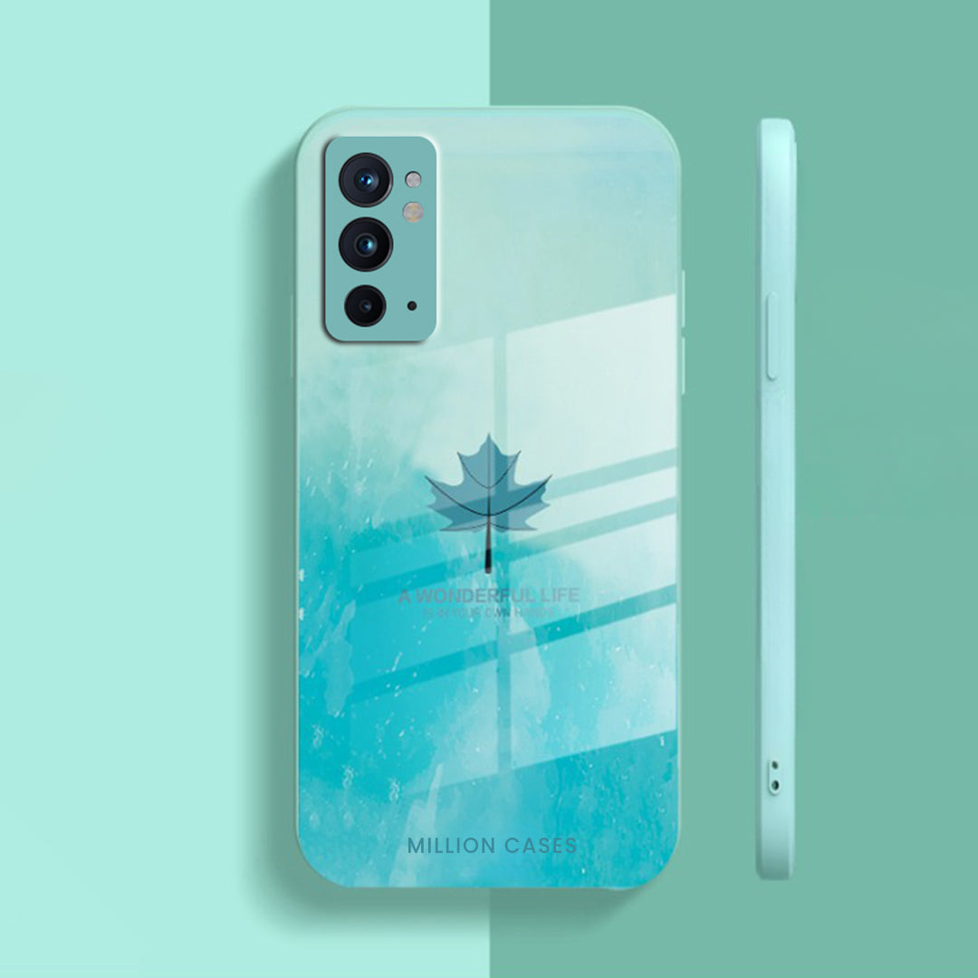 Watercolor Mapple Leaf Glass Case - OnePlus