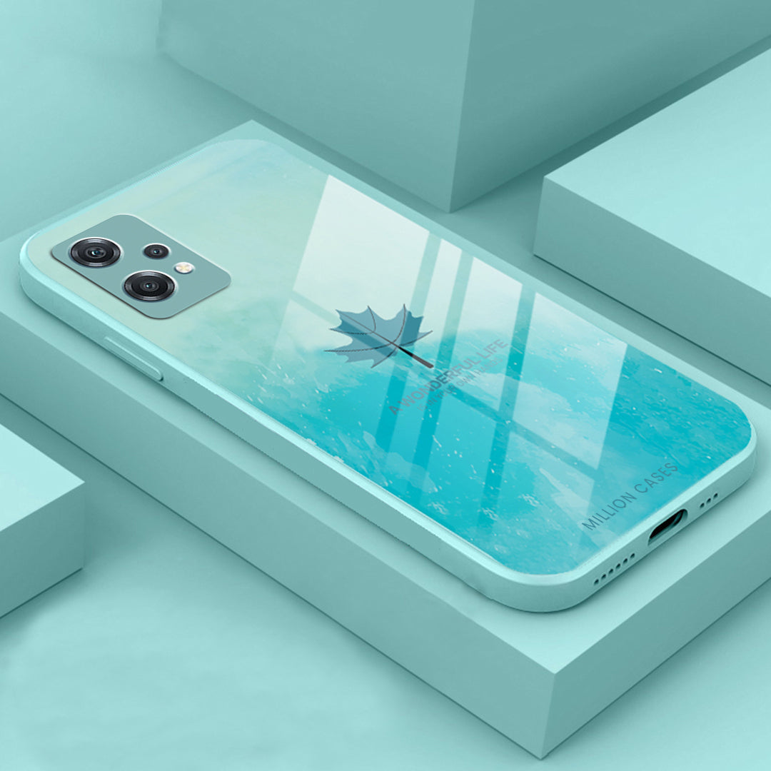 Watercolor Mapple Leaf Glass Case - OnePlus