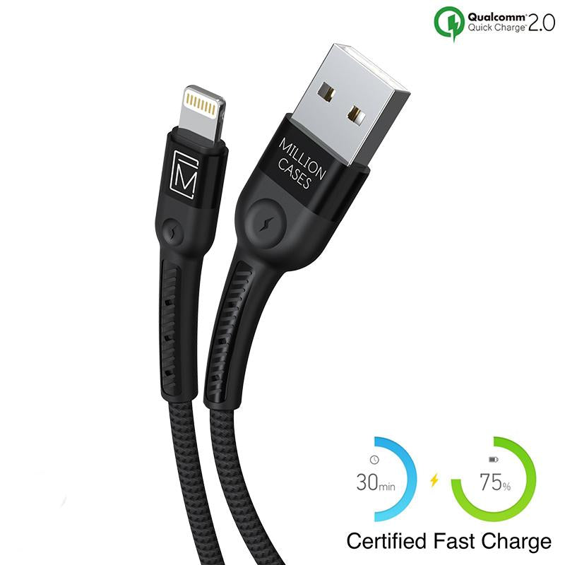 Million Cases Tough Braided Fast Charging Lightning Cable