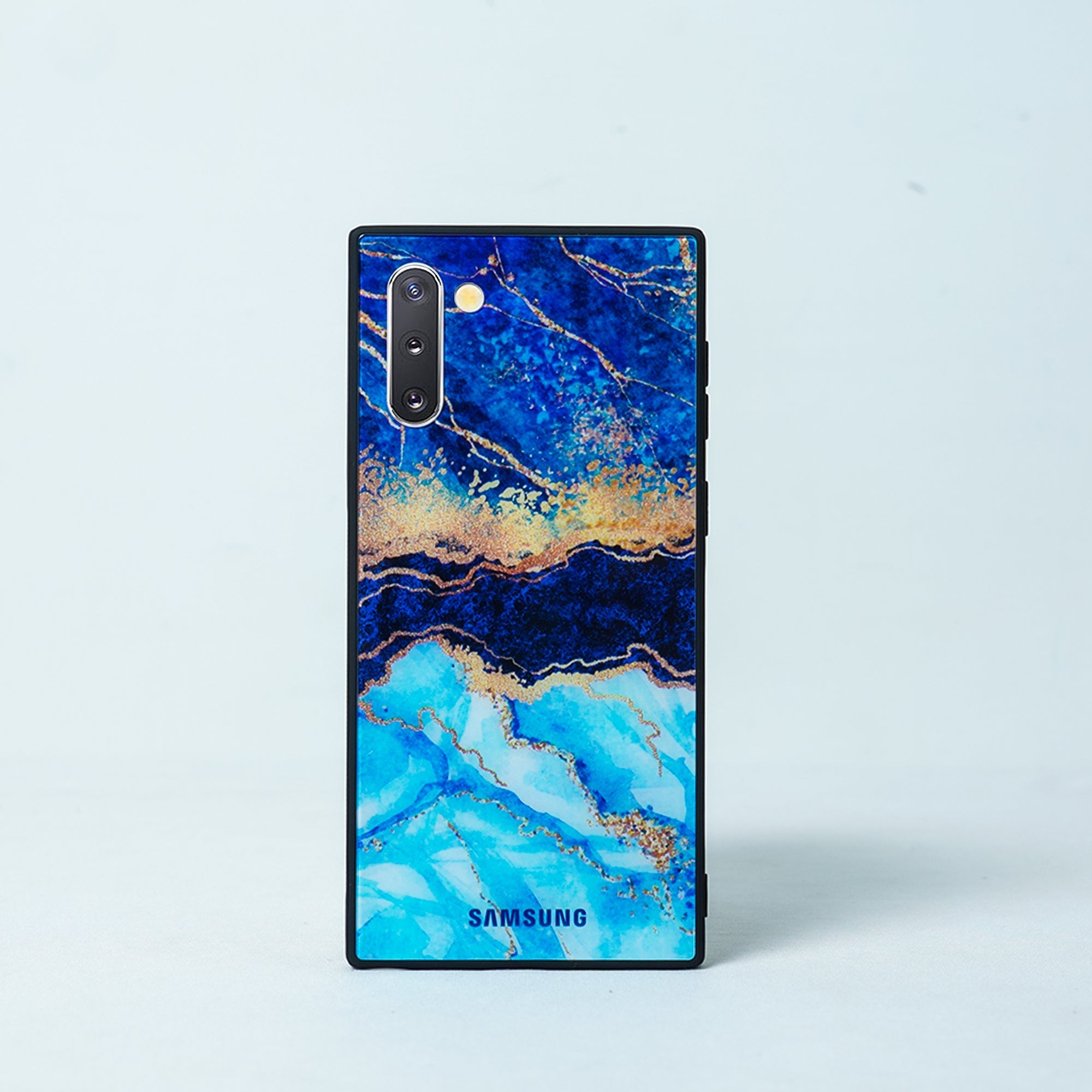 Galaxy Series Dark Ocean Pattern Glass