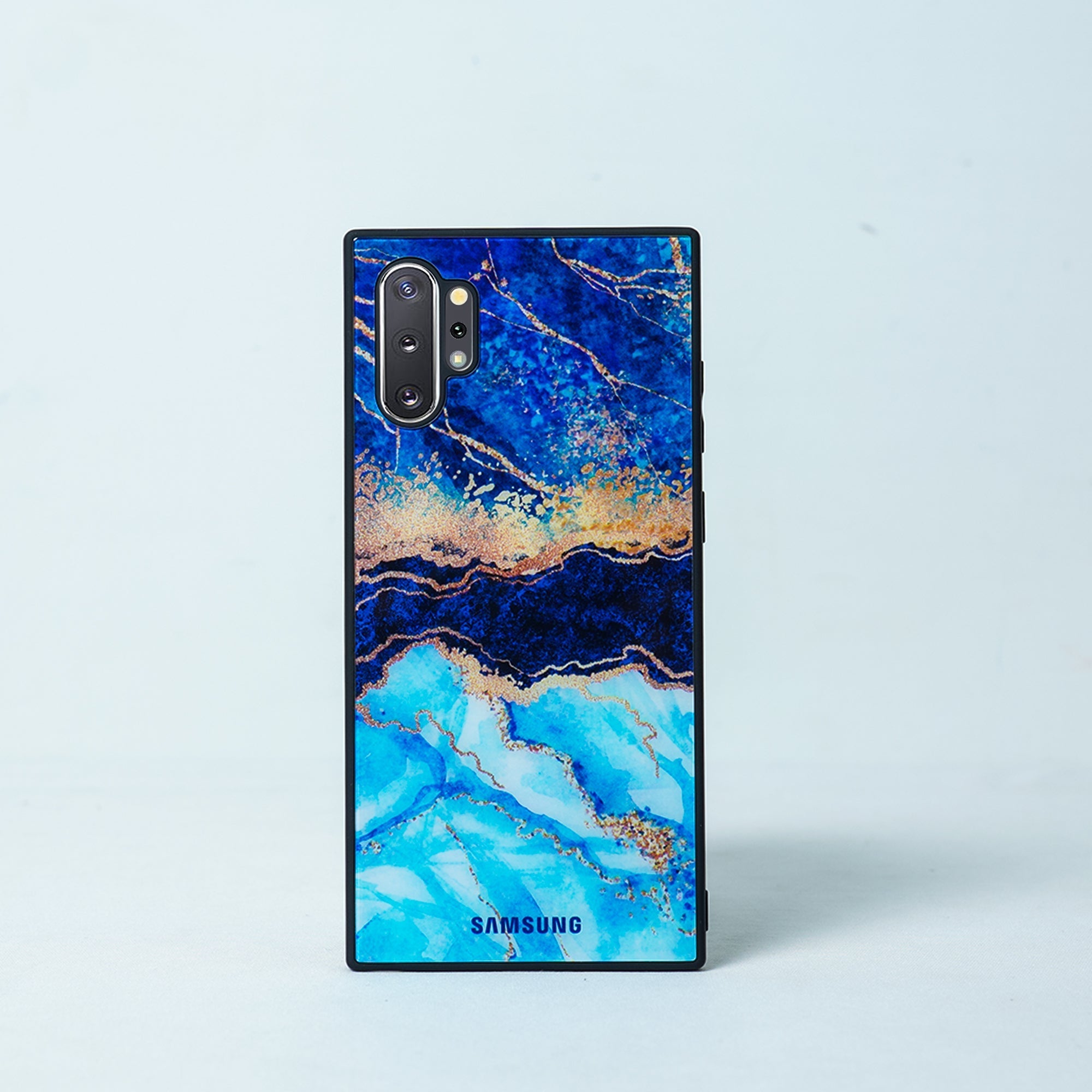 Galaxy Series Dark Ocean Pattern Glass