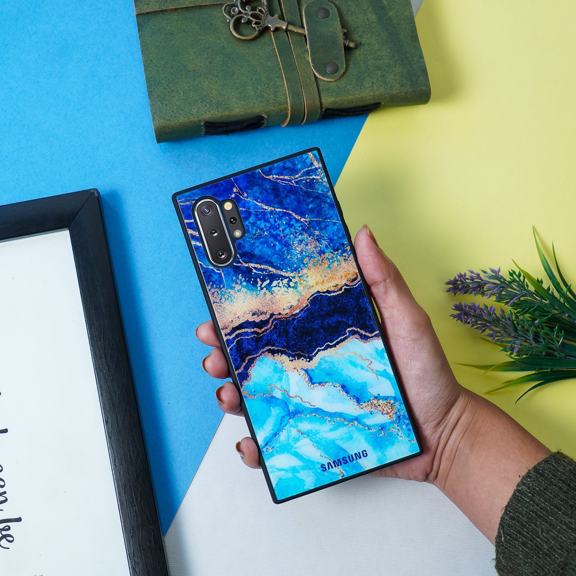 Galaxy Note 10 Plus Dark Ocean Pattern Glass