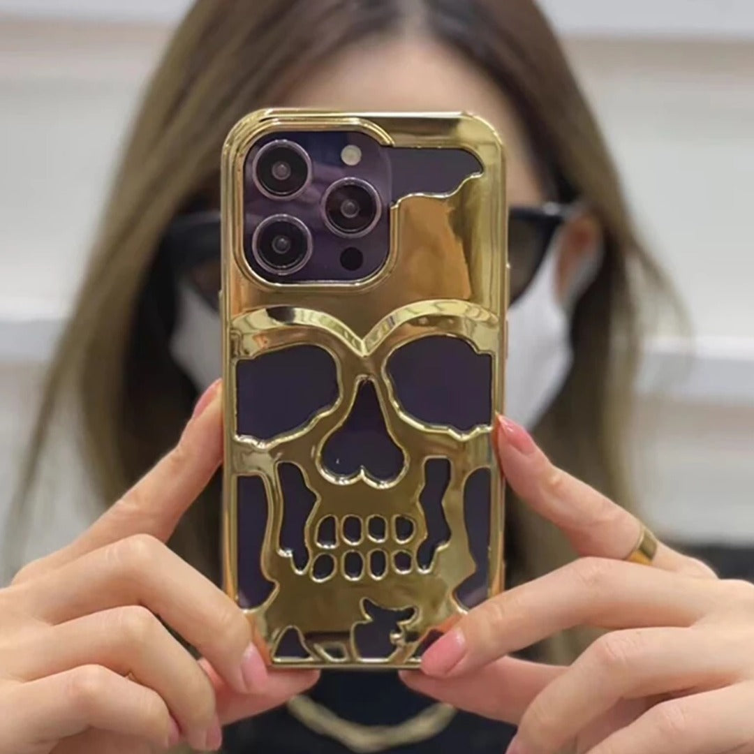 iPhone Series Hollow Skull Design Case