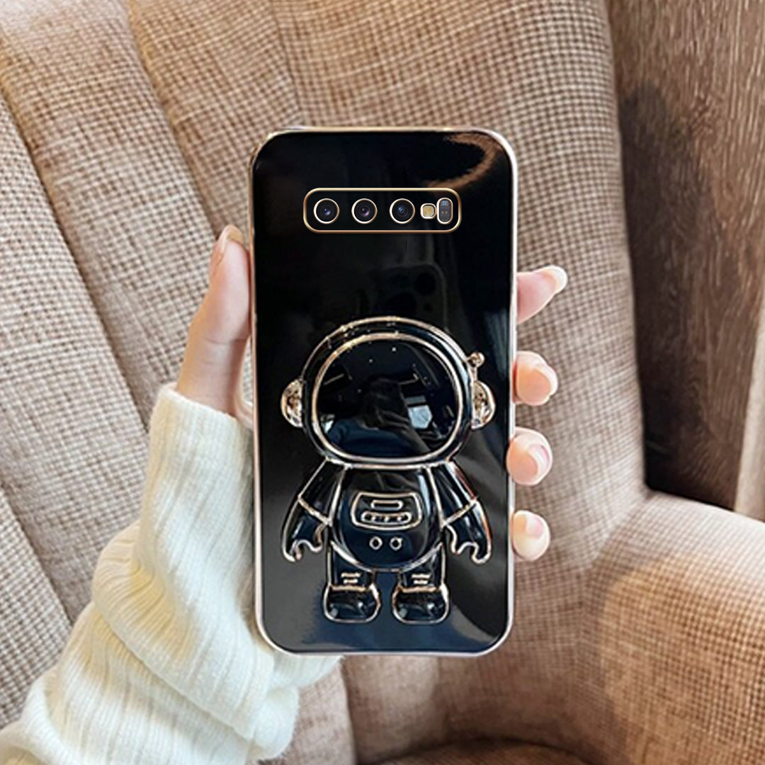 Galaxy S10 Plus Luxurious Astronaut Bracket Case