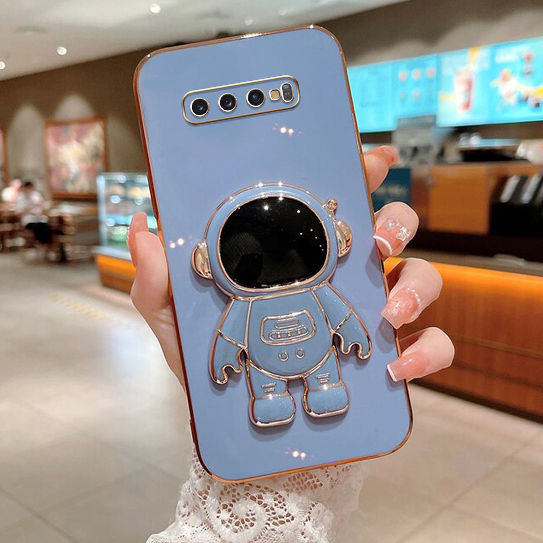 Galaxy S10 Plus Luxurious Astronaut Bracket Case