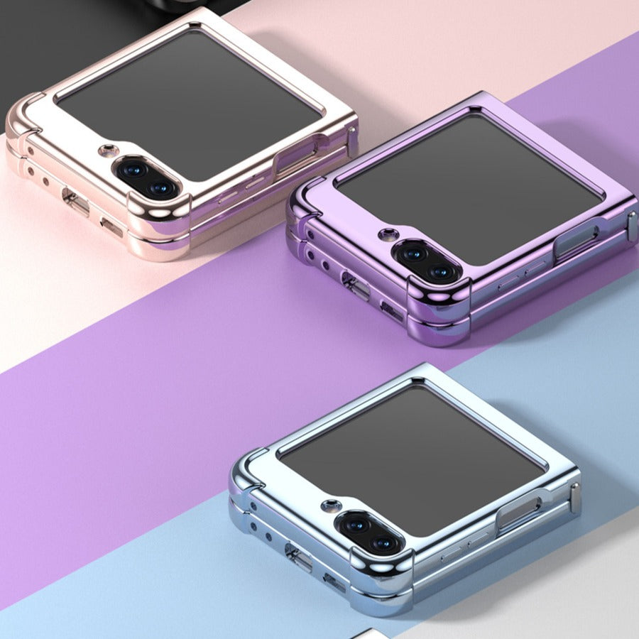 Galaxy Z Flip5 Elegant Plating Shockproof Frame Case