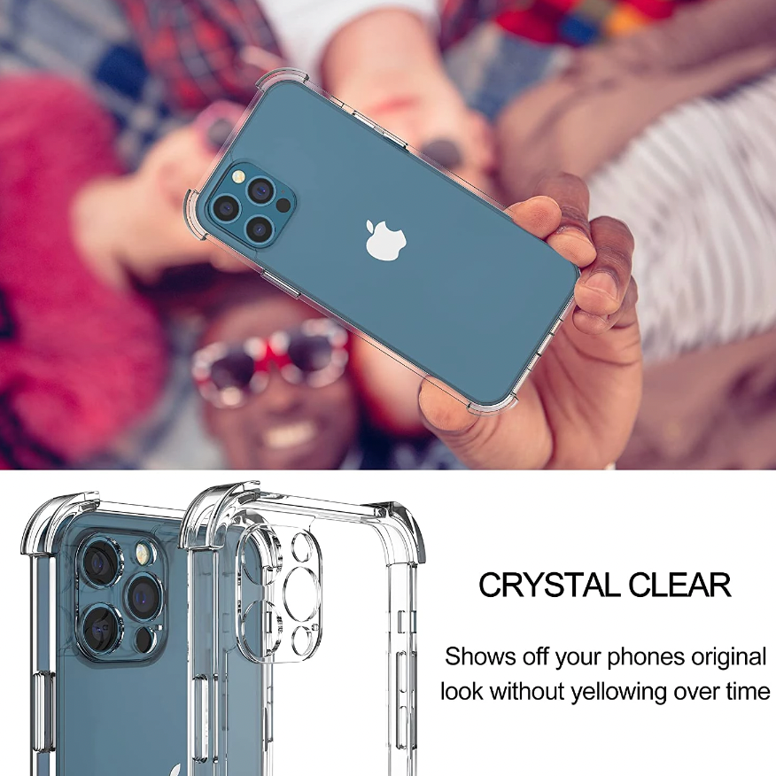 iPhone 14 Anti-Knock Shockproof Transparent Case