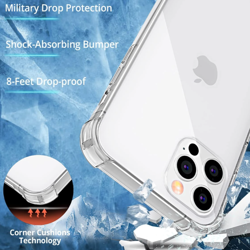 iPhone 14 Anti-Knock Shockproof Transparent Case