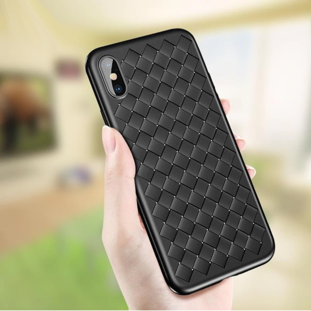 iPhone XS Max Ultra Thin Soft Grid Weaving Case