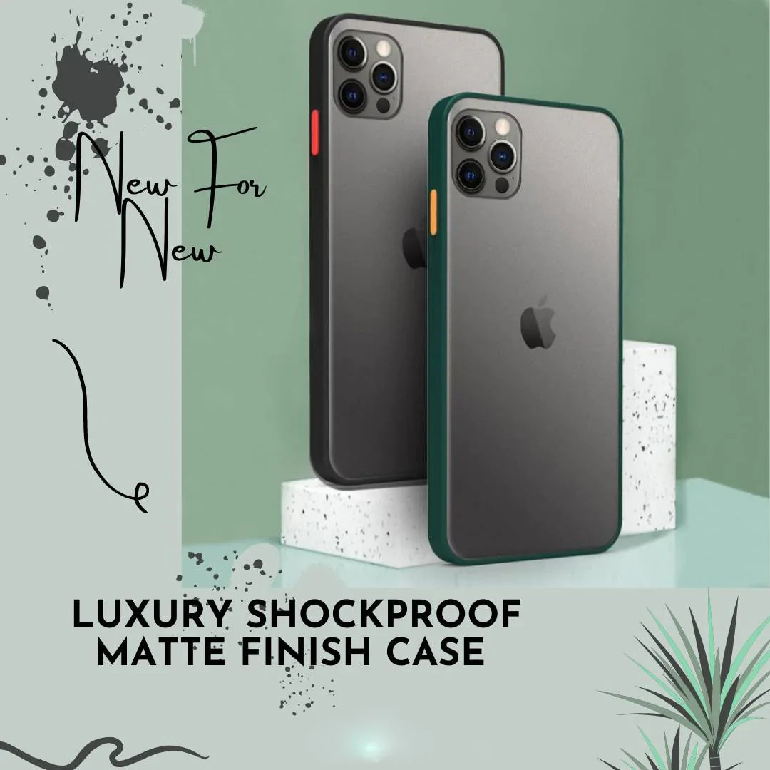 iPhone 12 Luxury Shockproof Matte Finish Case