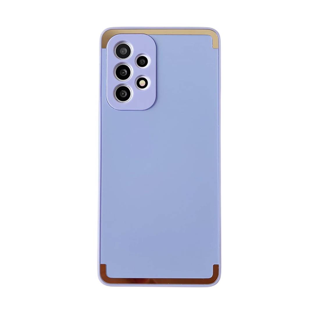 Galaxy A Series Square Gold Plated Matte Case