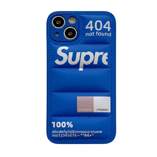 Sup Blue Down Jacket iPhone Puffer Case