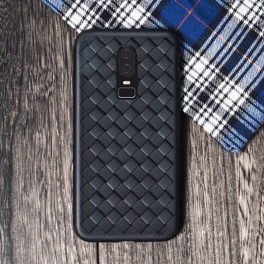 OnePlus 6 Ultra-thin Grid Weaving Case