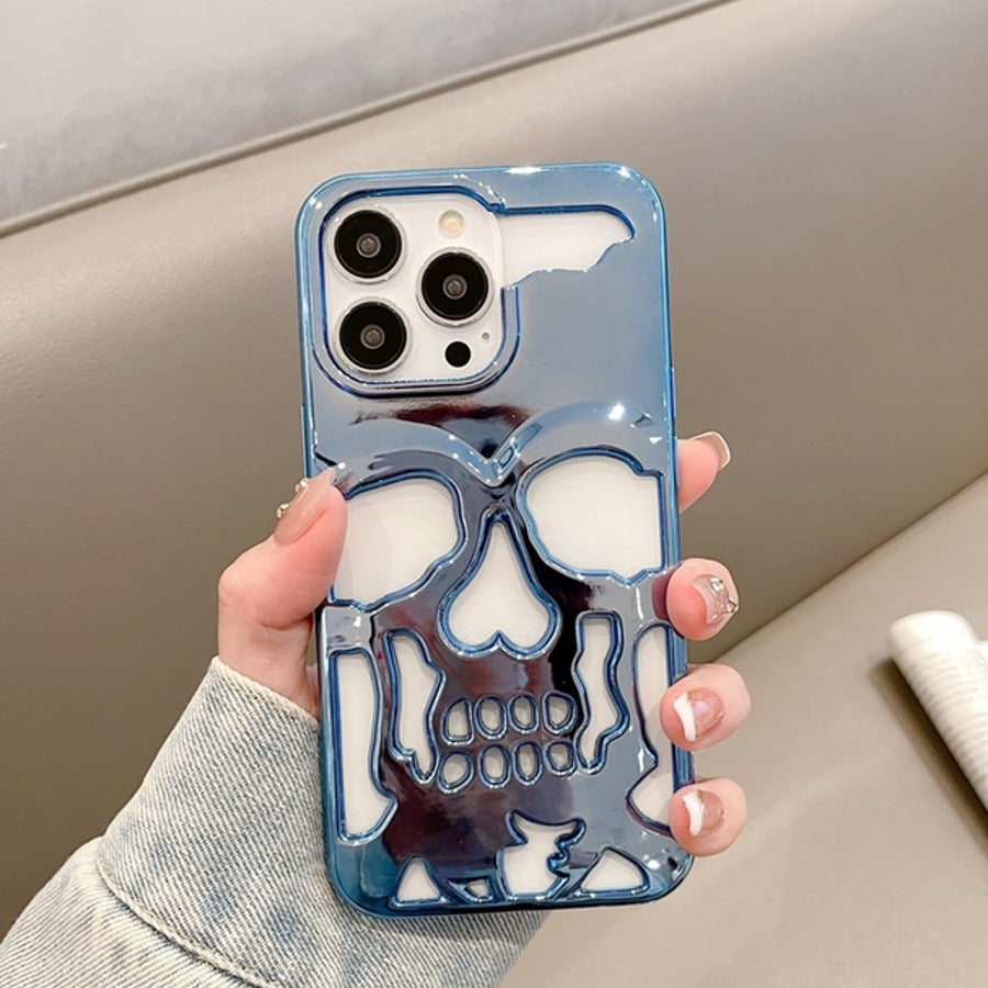 iPhone 13 Series Hollow Skull Design Case