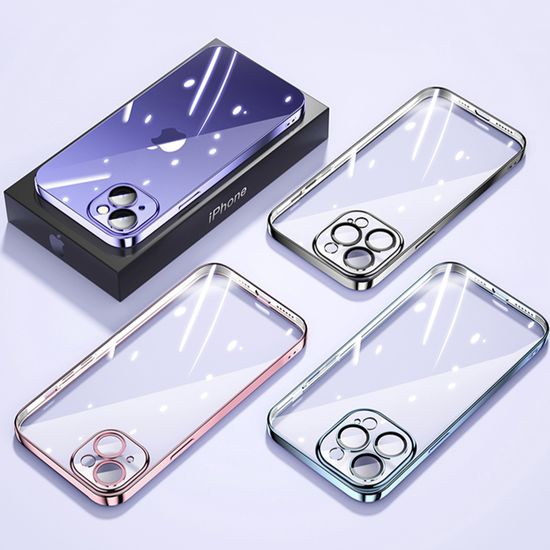 iPhone 14 Series - Transparent Plating Camera Protection Case