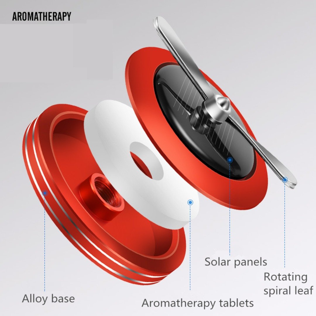 Auto Rotating Car Air Freshener Solar Fan