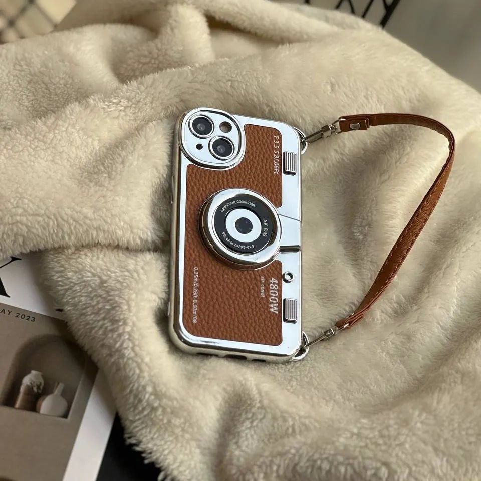 iPhone 14 Series Retro Camera Graphic Phone Case