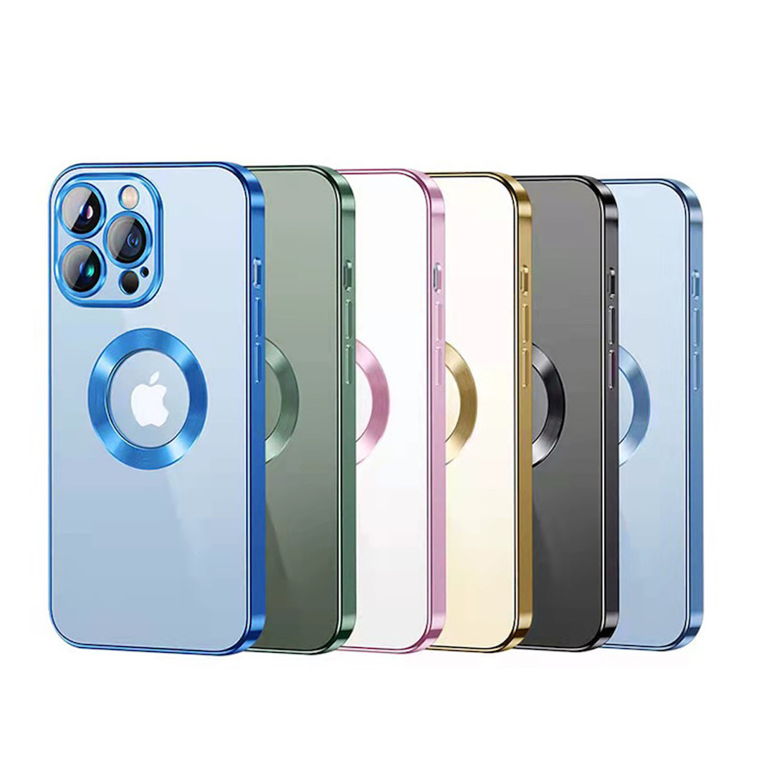 iPhone - Clear Plating Logo Cut Soft Case