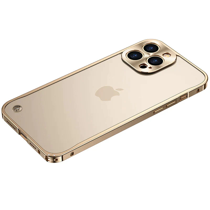 Translucent Metal Frame Matte Case - iPhone