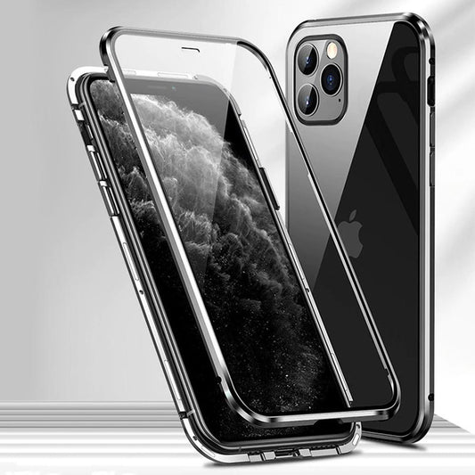 iPhone 12 & 13 Series (Front+Back) Magnetic Glass Case