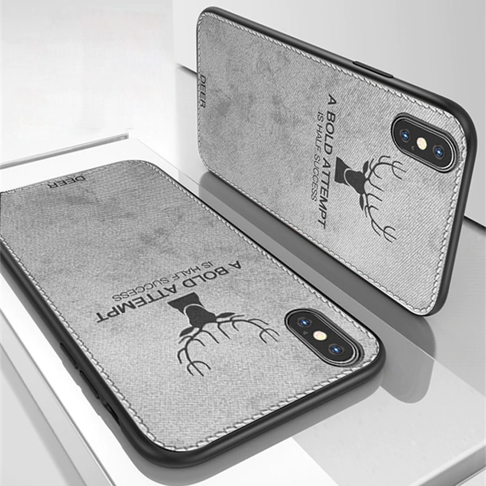 iPhone X Deer Pattern Inspirational Soft Case