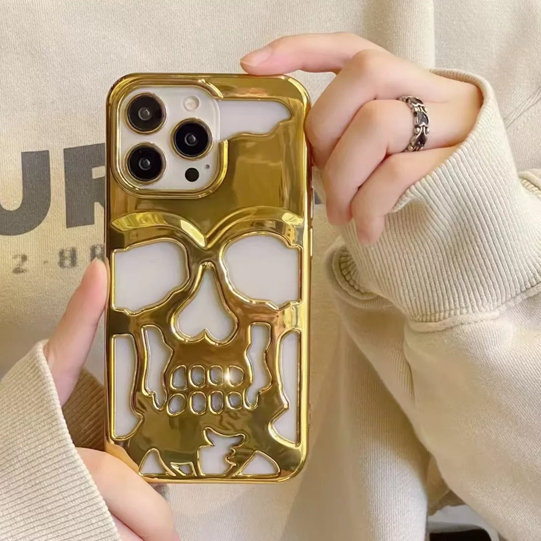 iPhone 13 Series Hollow Skull Design Case