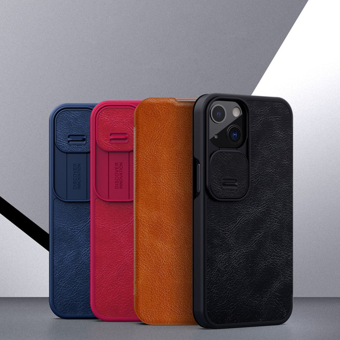 iPhone 13 Series Camera Protection Leather Flip Case