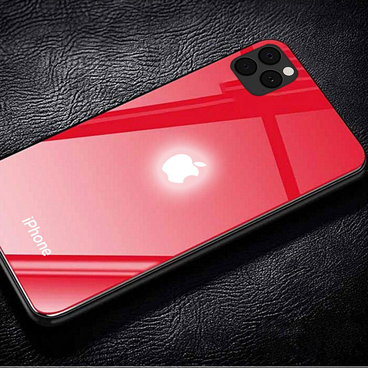 iPhone 11 Pro Max LED Logo Glass Back Case