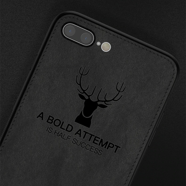 iPhone 8 Plus Deer Pattern Inspirational Soft Case