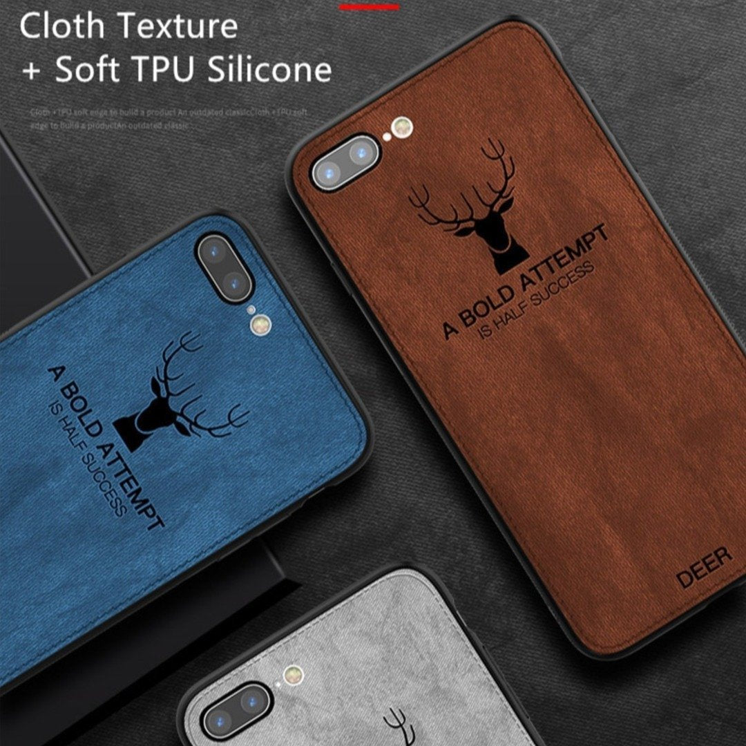 iPhone 8 Plus Deer Pattern Inspirational Soft Case