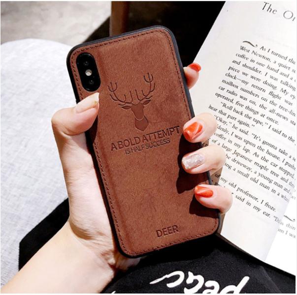 iPhone X Deer Pattern Inspirational Soft Case