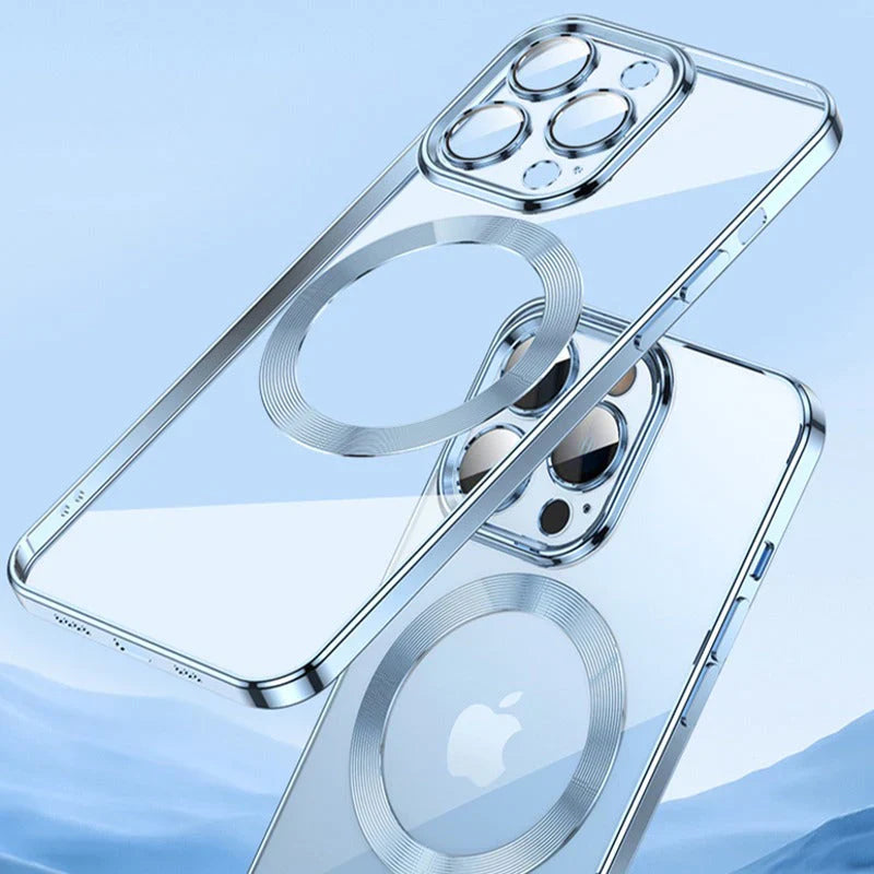 iPhone 12 Luxury Plating Transparent MagSafe Case