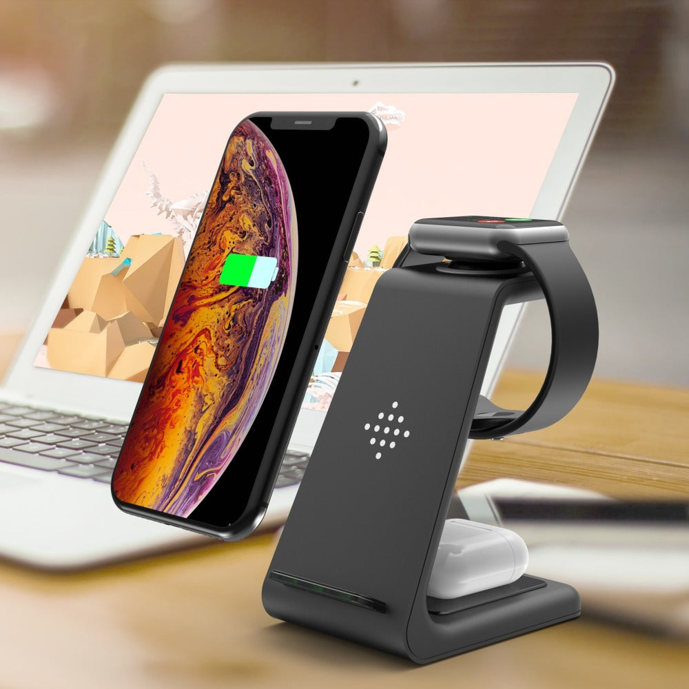 3 in 1  Fast Wireless Charging Station