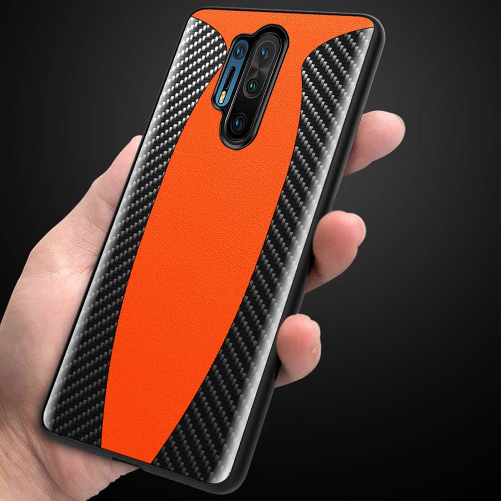 OnePlus 8 Pro Mclaren Style Carbon Leather Texture Case