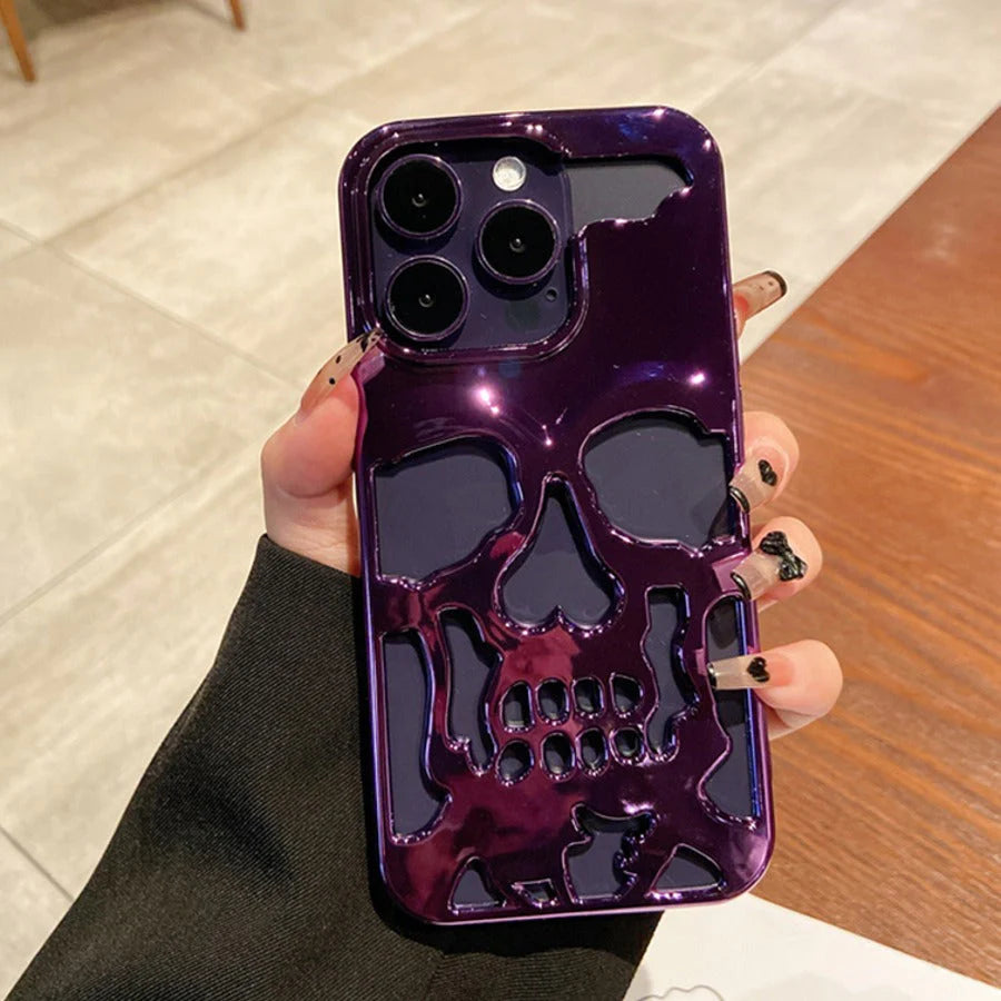 Hollow Skull Design Case - iPhone