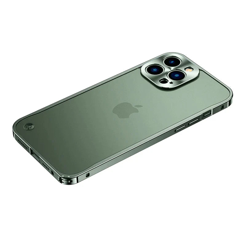 Translucent Metal Frame Matte Case - iPhone