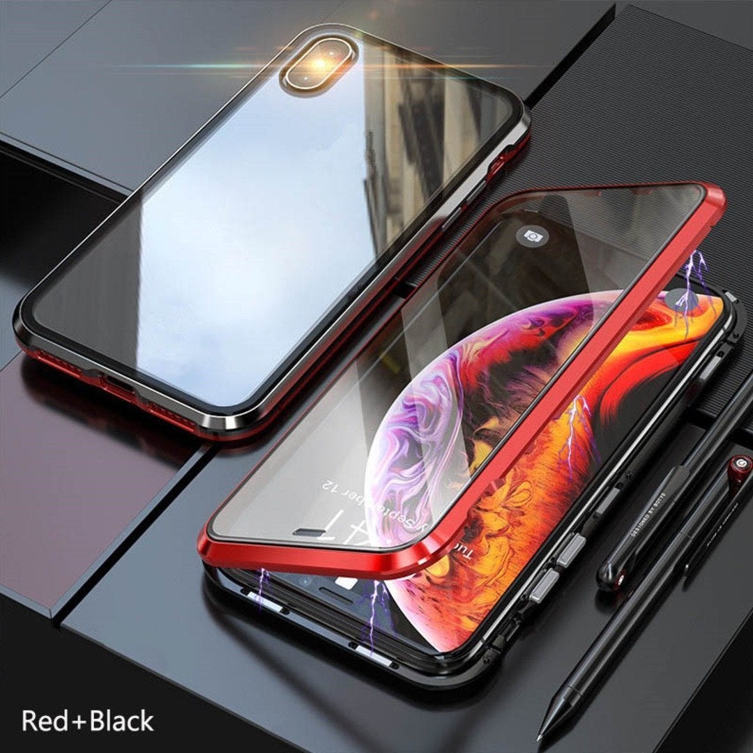 iPhone XR Electronic Auto-Fit (Front+ Back) Glass Magnetic Case